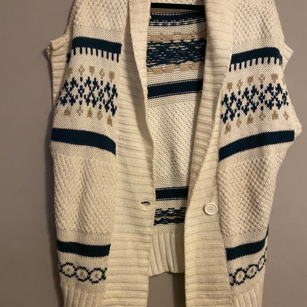 Sleeveless Cardigan Sweater